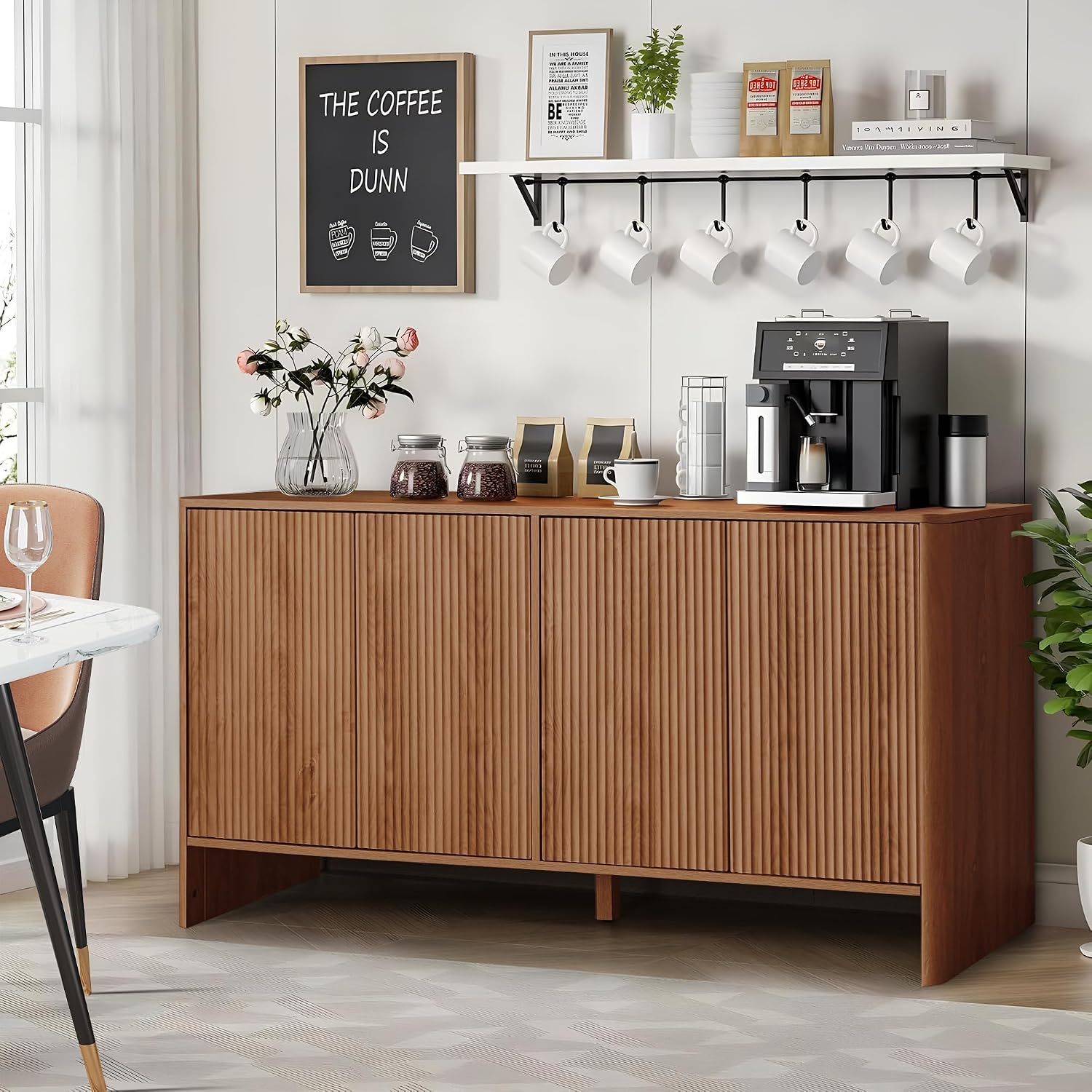 Credenza Office Storage - خزانة جانبية من خشب الجوز، بوفيه