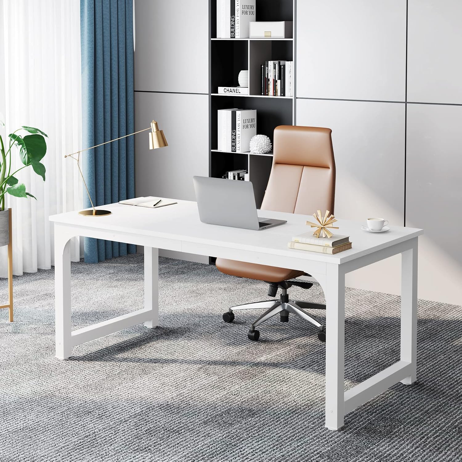 Office Furniture Custom - مكتب تنفيذي بطول 63 بوصة، مكتب