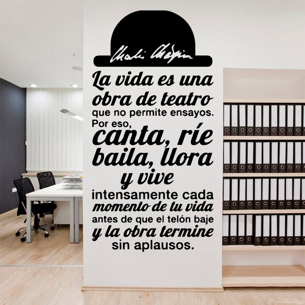 Office Furniture At Home - ملصقات حائط للكلمات التحفيزية الإسبانية المقاومة