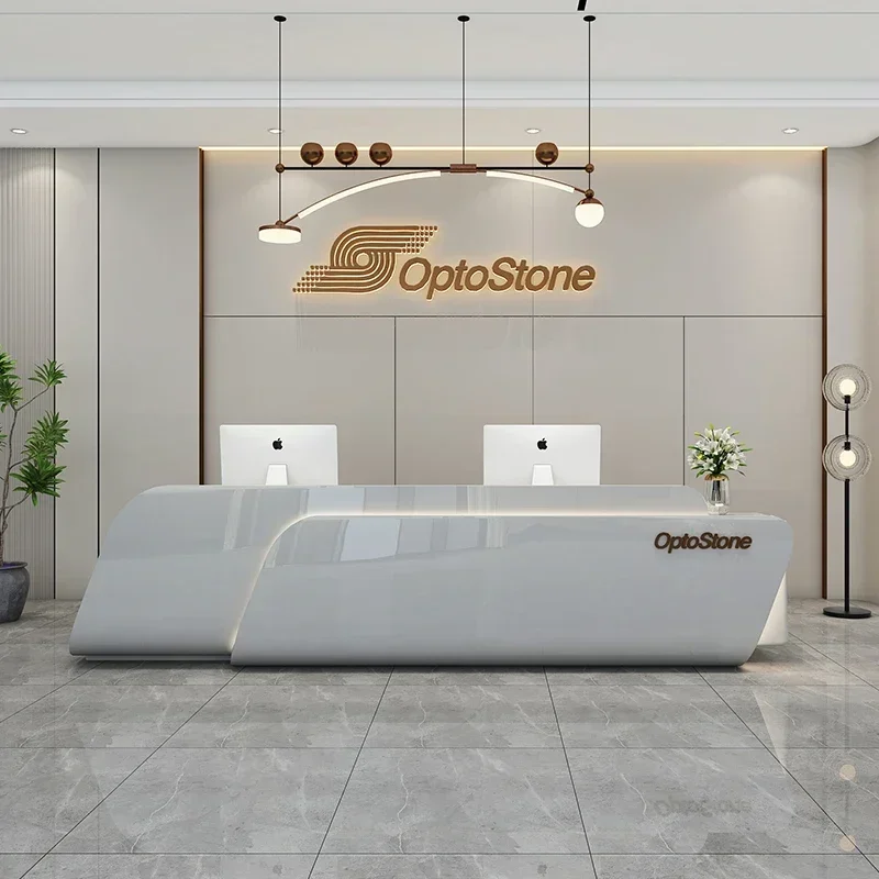 Office Furniture Store - منصة التجميل حامل مكتب الاستقبال مكتب