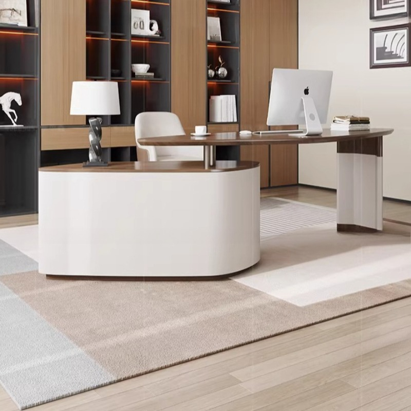 Office Furniture Services - مكتب تنفيذي قابل للتعديل مع أرفف