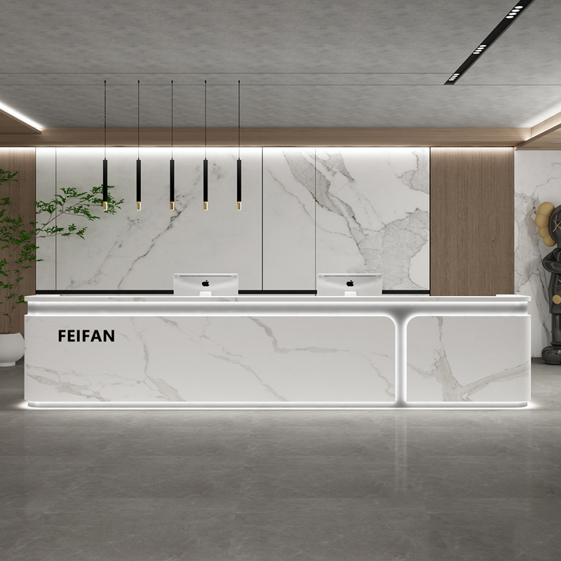 Office Furniture Services - تعزيز مكاتب الاستقبال ترحيب عرض تصميم