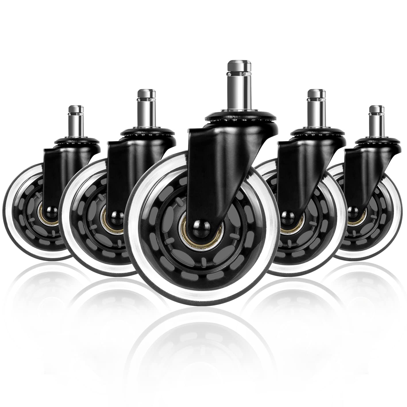 Office Furniture Hardware - 5 قطع عجلات كرسي مكتب دوارة