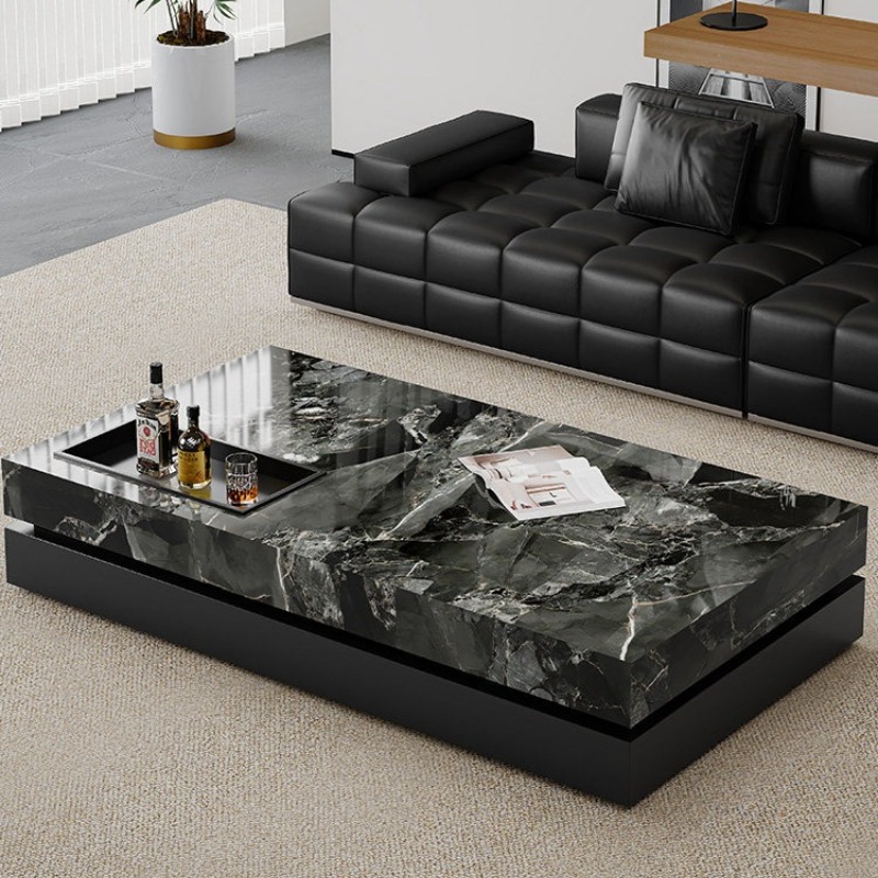 طاولة شاي من الرخام الأسود مخص - مراجعة Office Furniture Custom وسعره