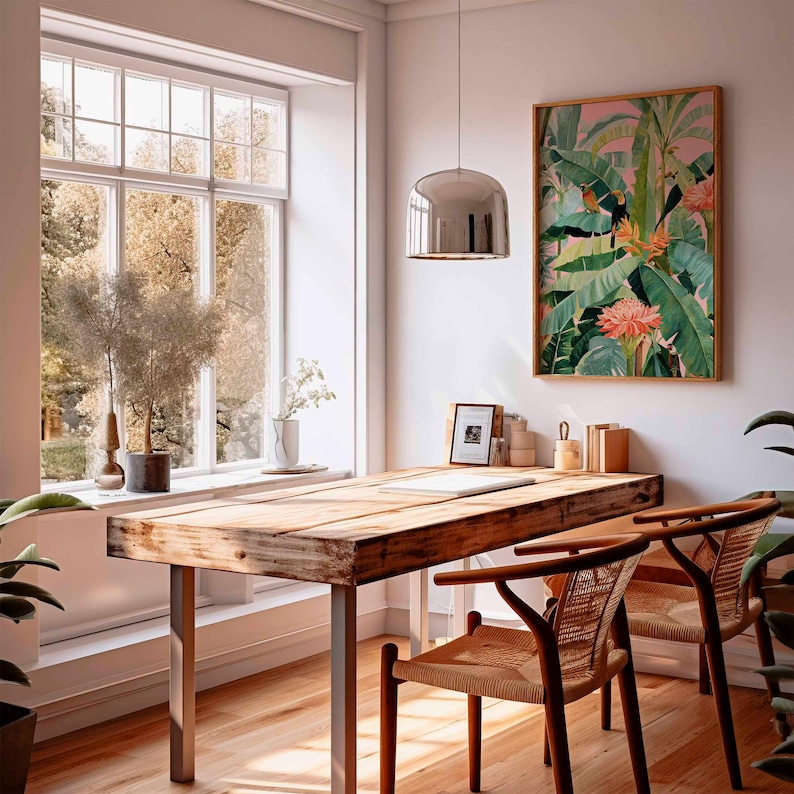 لوحة قماشية استوائية عتيقة الط - مراجعة Office Furniture At Home وسعره
