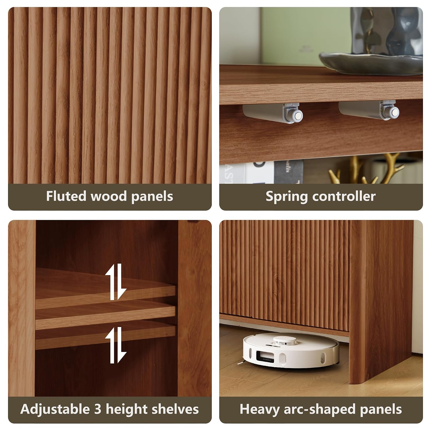 خزانة جانبية من خشب الجوز، بوف - مراجعة Credenza Office Storage وسعره