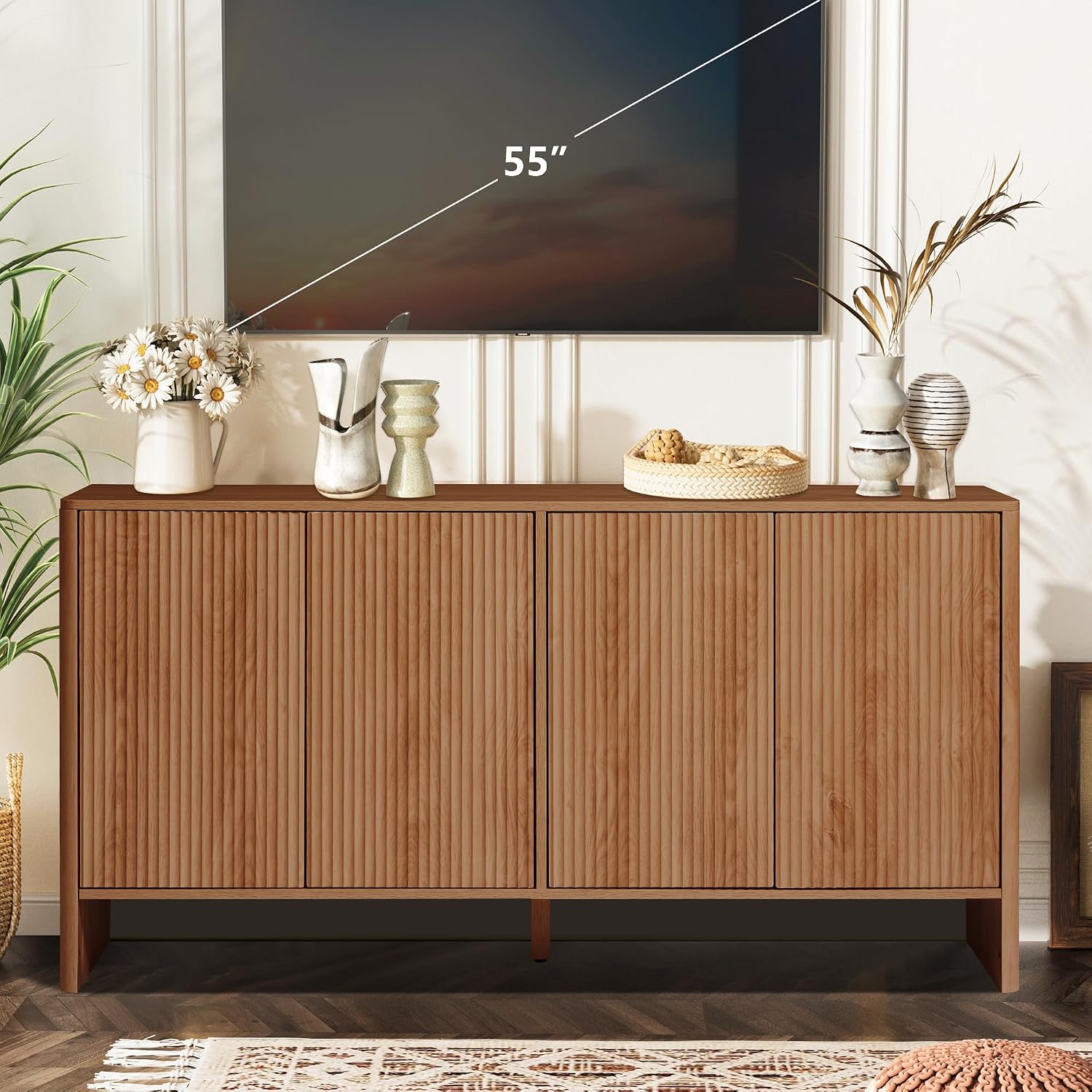 خزانة جانبية من خشب الجوز، بوف - مراجعة Credenza Office Storage وسعره