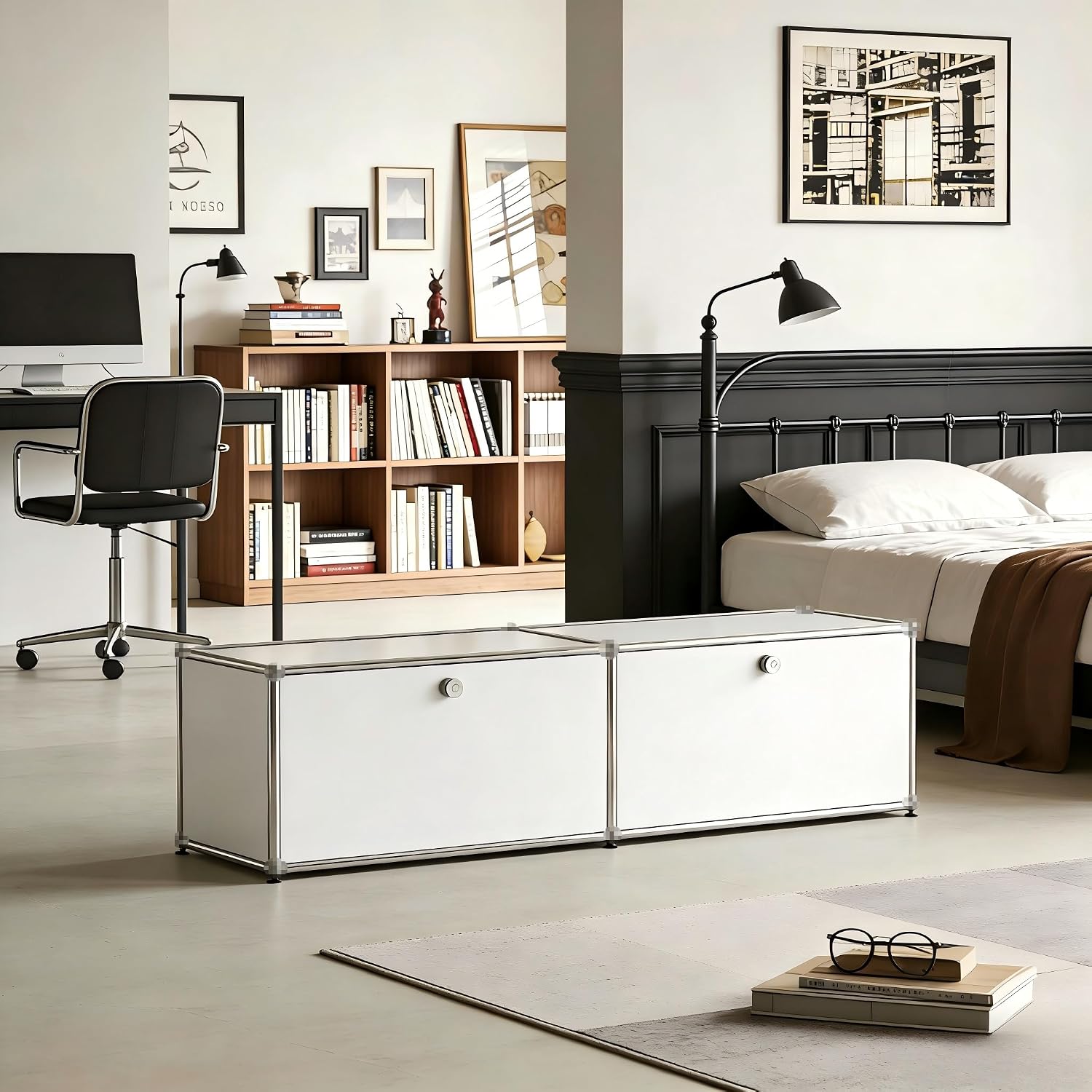 خزانة تخزين عصرية، خزانة جانبي - مراجعة Credenza Office Storage وسعره