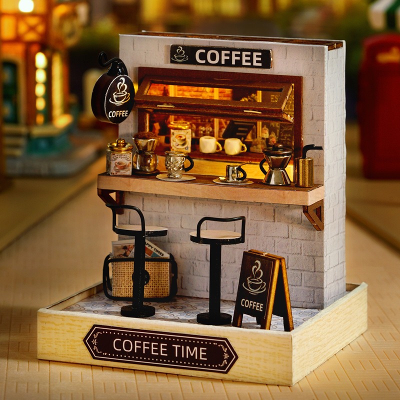 طقم بيت الدمى المصغر: مقهى شار - مراجعة Office Furniture Store وسعره