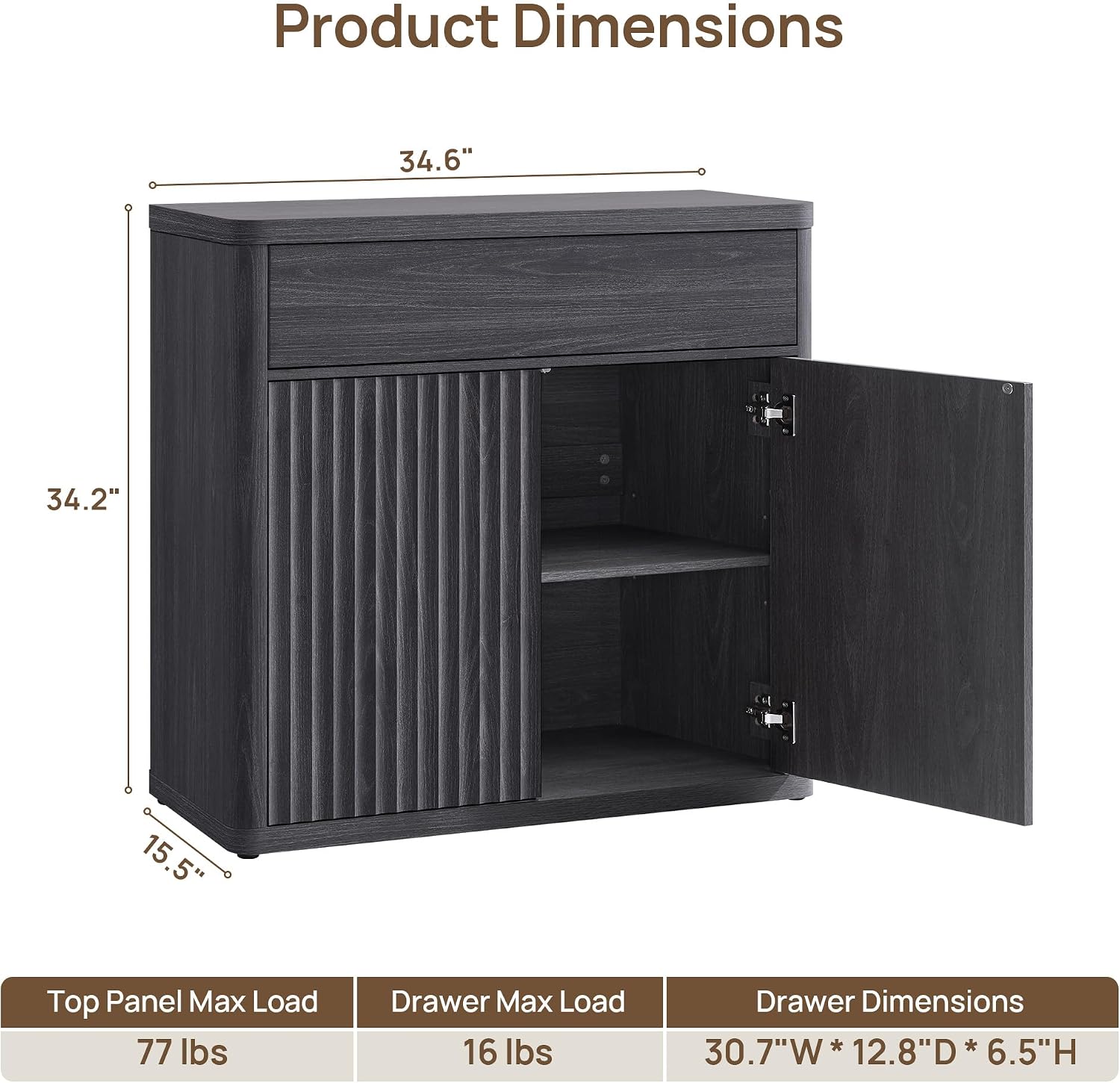 خزانة جانبية عصرية بطول 34.6 ب - مراجعة Credenza Office Storage وسعره