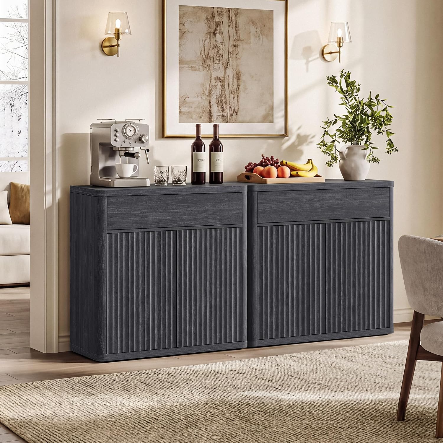 خزانة جانبية عصرية بطول 34.6 ب - مراجعة Credenza Office Storage وسعره