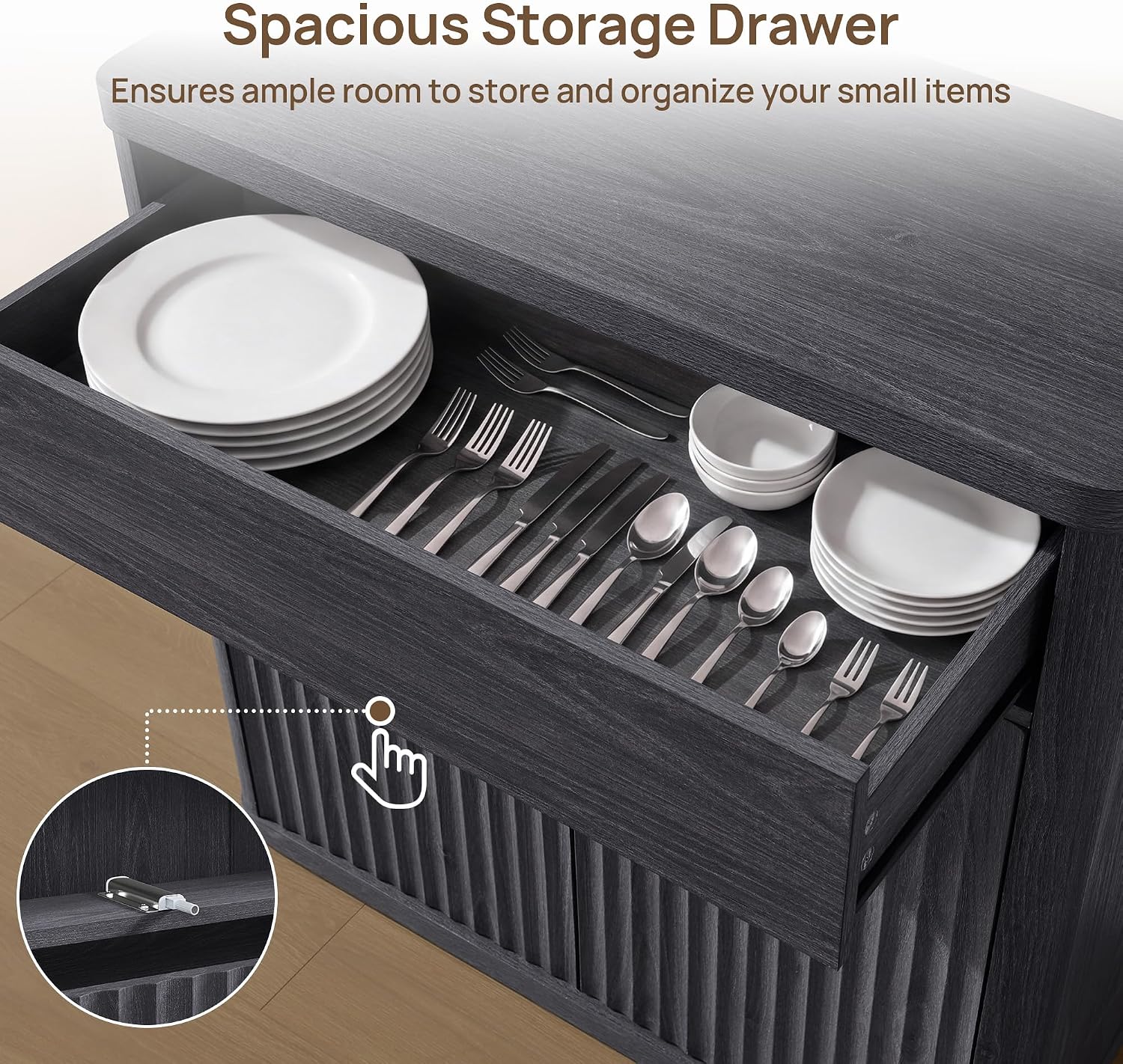 خزانة جانبية عصرية بطول 34.6 ب - مراجعة Credenza Office Storage وسعره