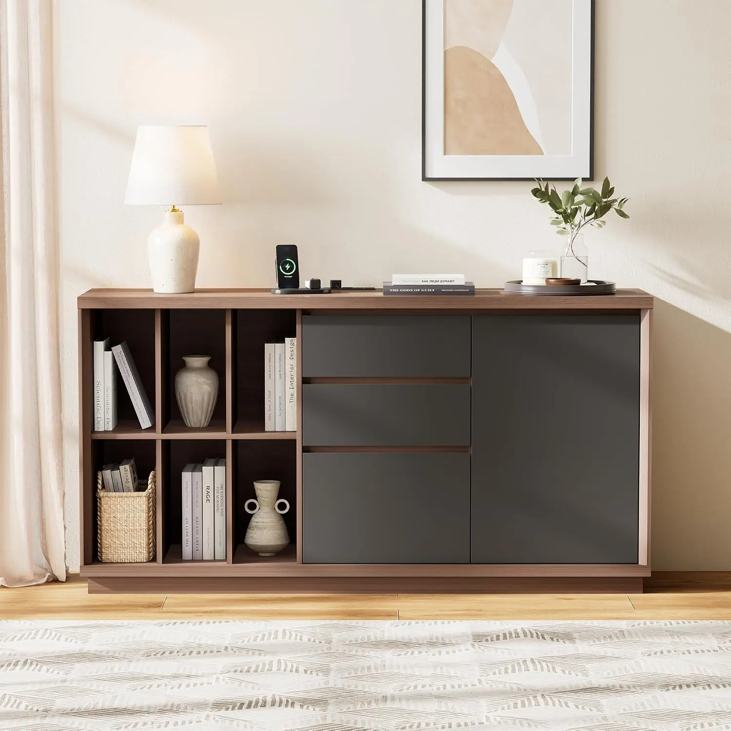 خزانة ملفات بطول 60 بوصة مع أد - مراجعة Credenza Office Storage وسعره