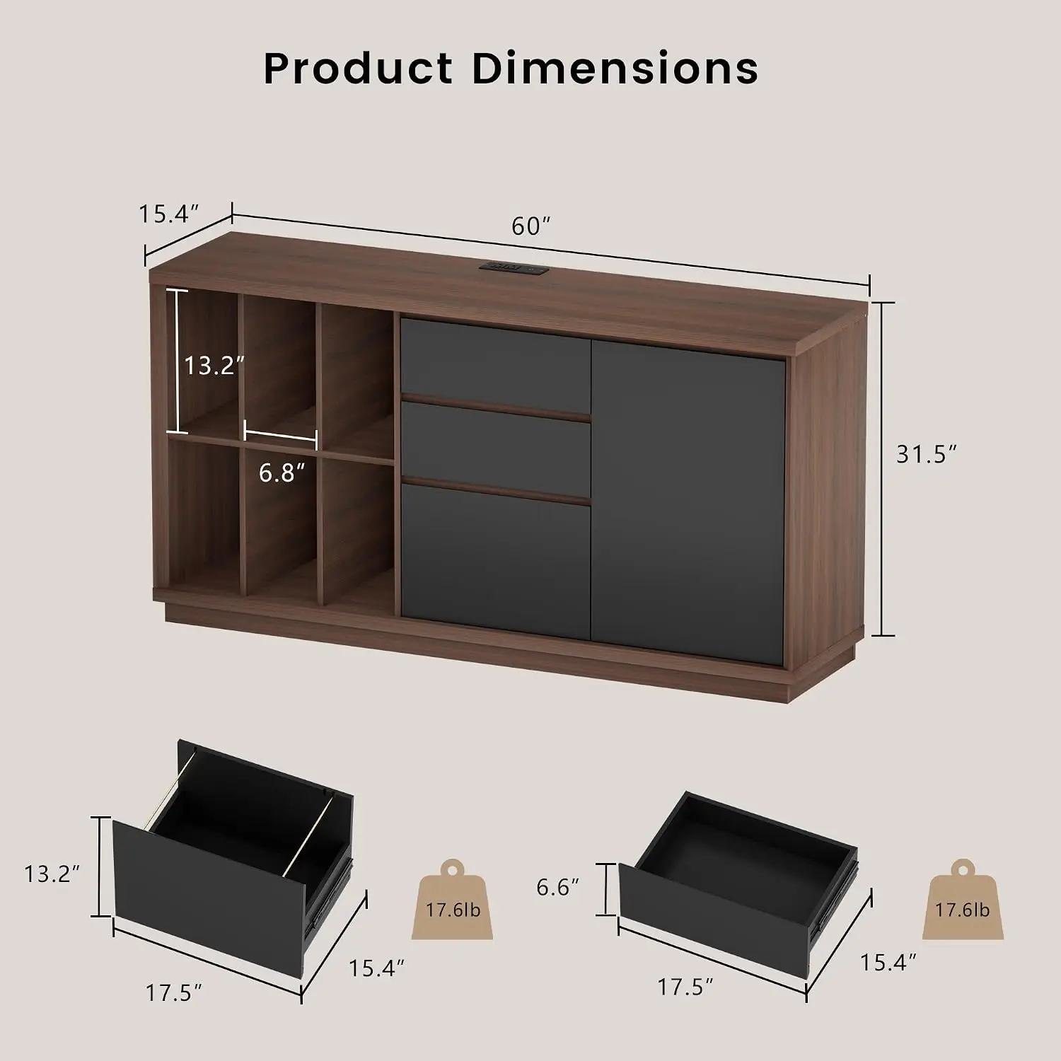 خزانة ملفات بطول 60 بوصة مع أد - مراجعة Credenza Office Storage وسعره