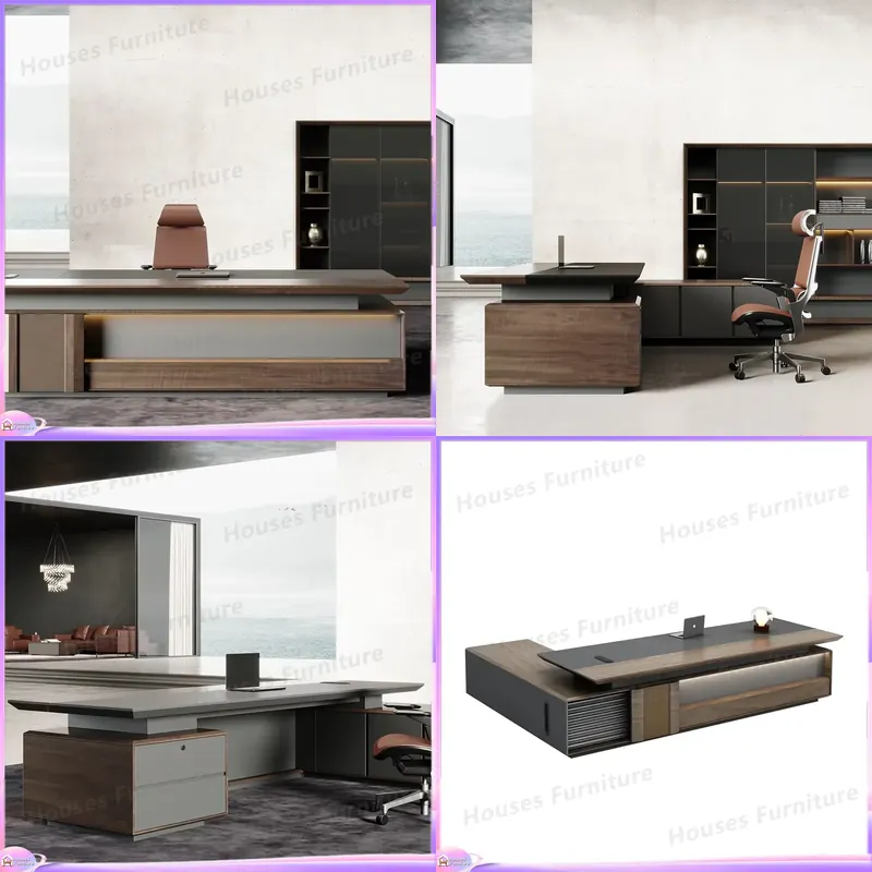 مكتب تنفيذي فاخر من الخشب الصل - مراجعة Office Furniture Modern وسعره