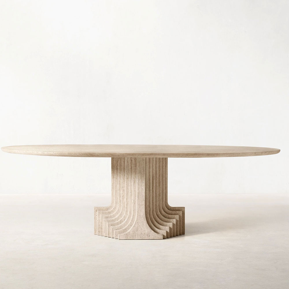 طاولة طعام رخامية دائرية أنيقة - مراجعة Office Furniture Custom وسعره