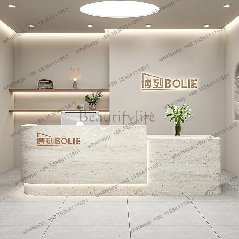مكتب استقبال بسيط وعصري لصالون - مراجعة Office Furniture Services وسعره