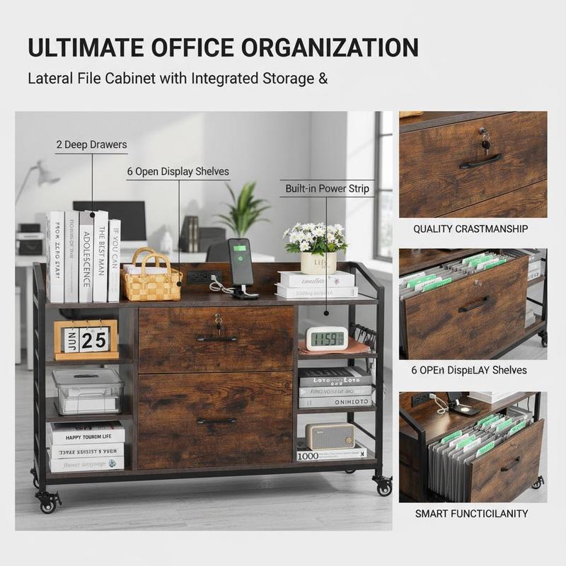 خزانة تخزين مكتبية 15.7 بوصة ع - مراجعة Credenza Office Storage وسعره